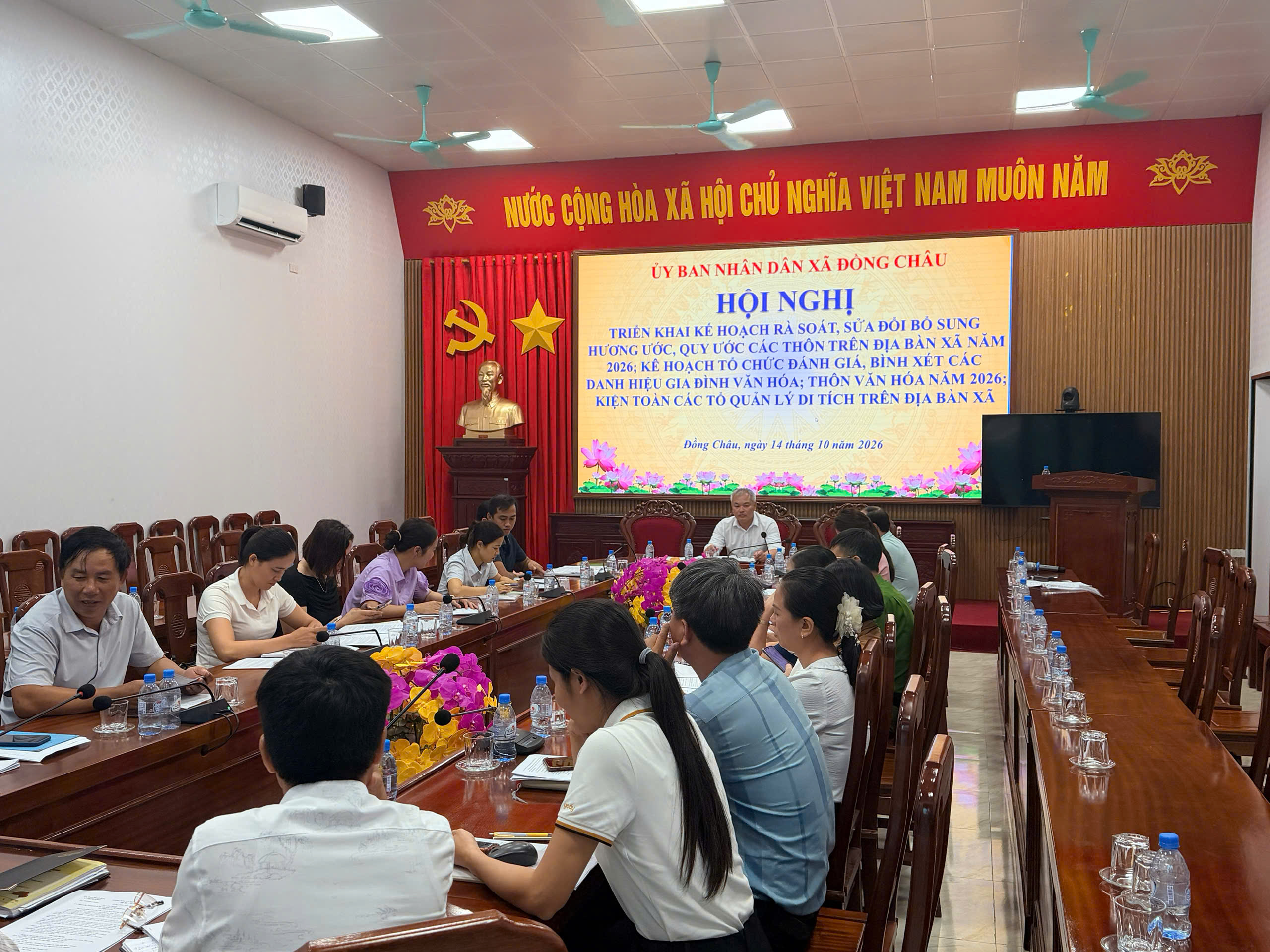 Đồng Châu triển khai các nhiệm về xây dựng đời sống văn hoá và quản lý di tích năm 2026